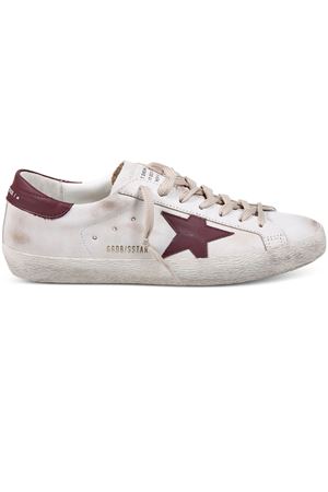 White and bordeuax leather Super-Star sneakers GOLDEN GOOSE | GMF00101F00811410350